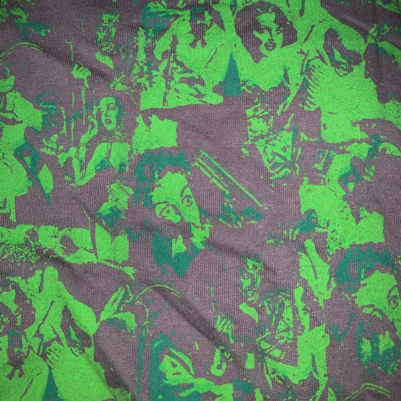 BCE Small Hot Topic men’s Hoodie gray Green emo night zumies comic abstract - Picture 3 of 7